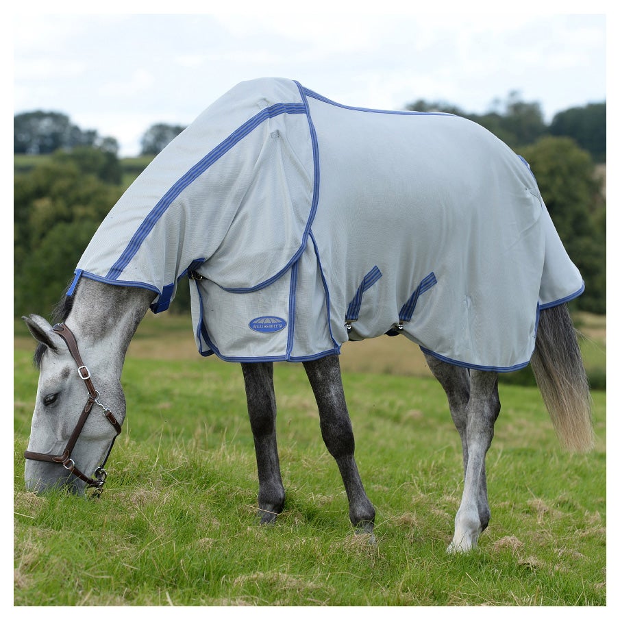 Details about   WeatherBeeta ComFiTec Airflow II Detach-A-Neck Fly Sheet For Horses 