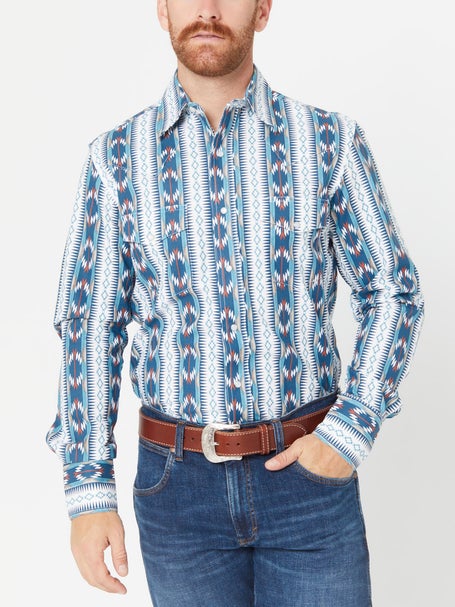 Wrangler Mens Checotah Western Classic Fit Shirt