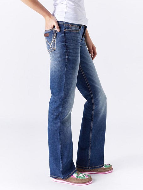Wrangler Women's Mae Retro Mid-Rise Boot Cut Jeans | Riding Warehouse