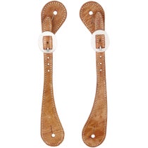 Weaver Mens Shaped Harness Leather Spur Straps