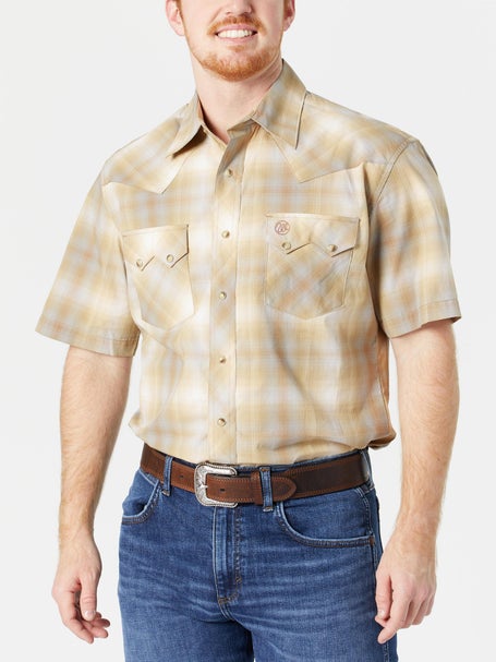 Wrangler Mens Short Sleeve Retro Western Shirt