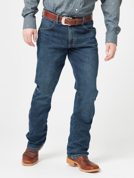 Wrangler Mens Retro Premium Slim Boot Jeans