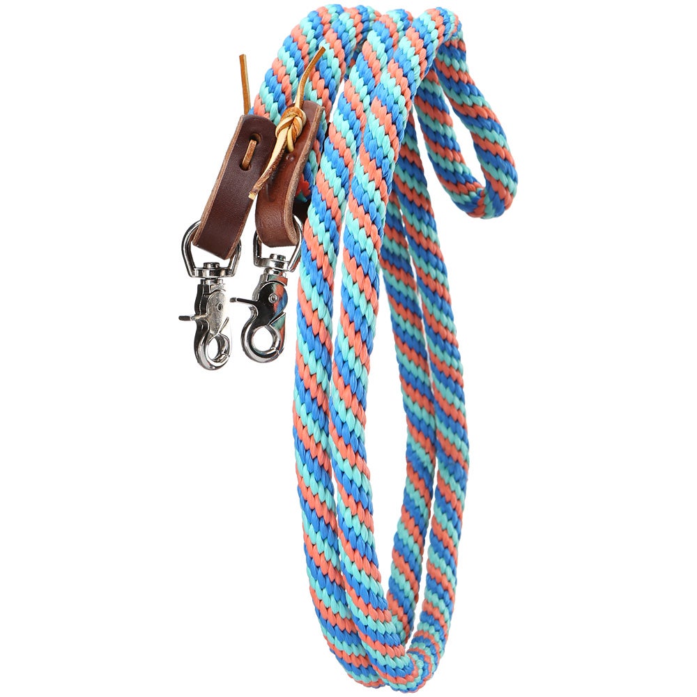 Weaver Poly Roper & Barrel Reins w/ Scissor Snaps 8'