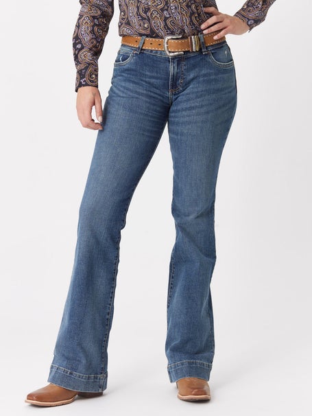 Wrangler Womens Retro Mae Mid-Rise Trouser Jeans
