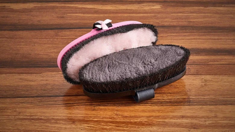 The best Haas brushes for finishing touches laid out on a wooden table.