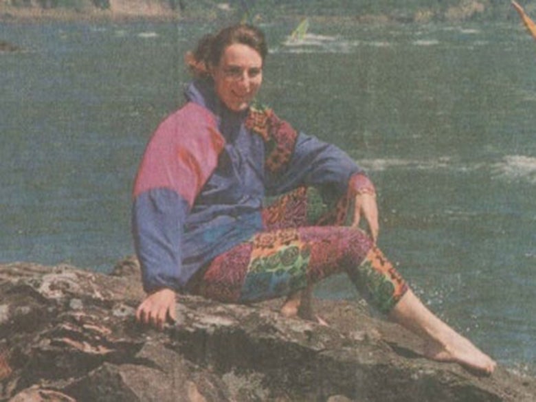 Kerrits founder Kerri Hunt at Hood River Beach.