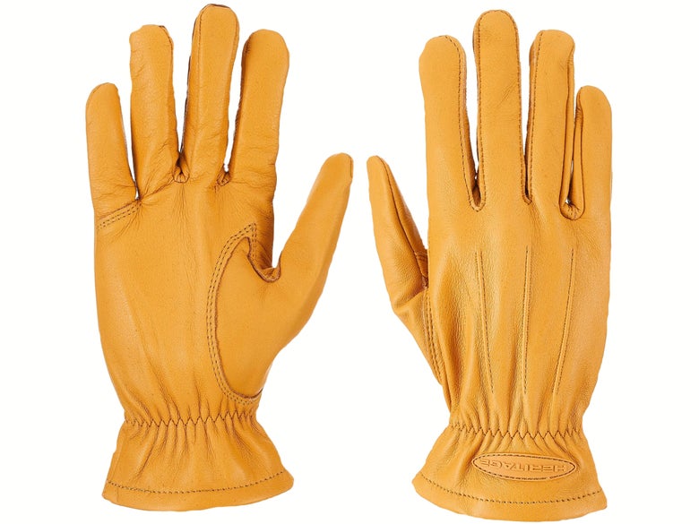The Heritage Leather trail gloves on a white background.
