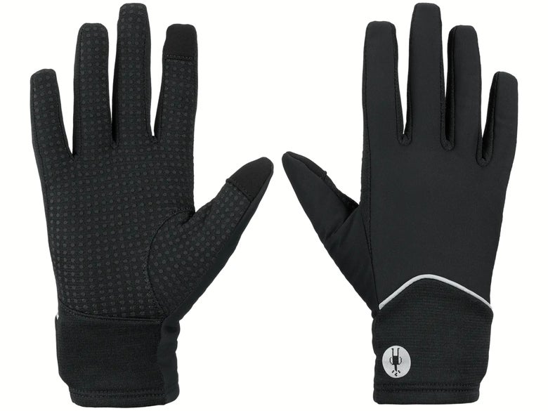 The smartwool Active Fleece Wind Gloves on a white background.