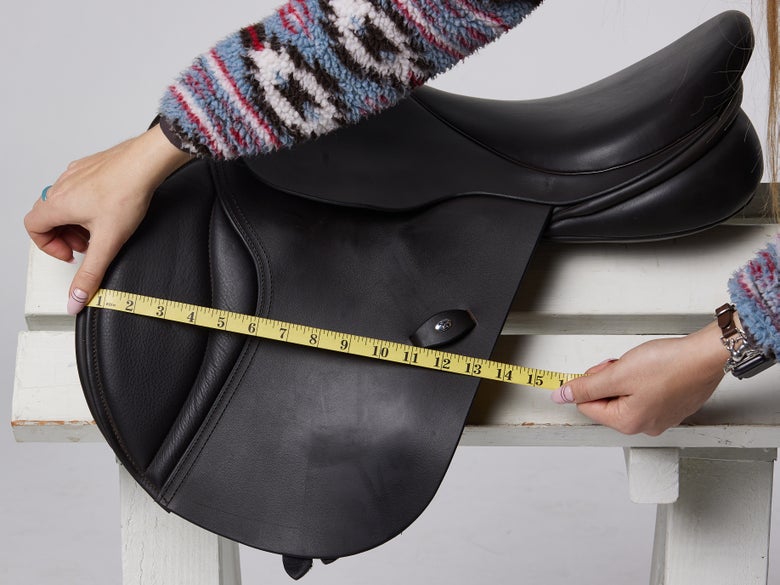 Measuring All Purpose saddle flap width