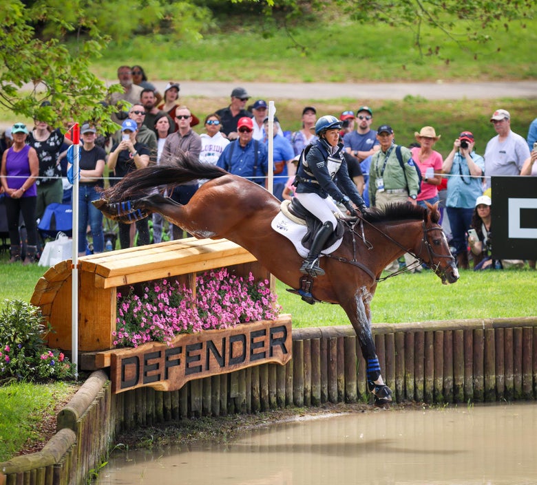 Mia Farley competing at the Defender Kentucky Three Day Event