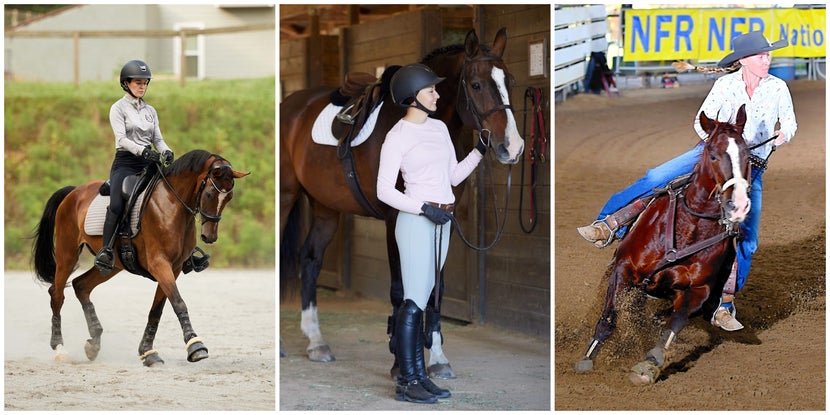 Riders that use Cox Vet Lab products on their horses pictured.