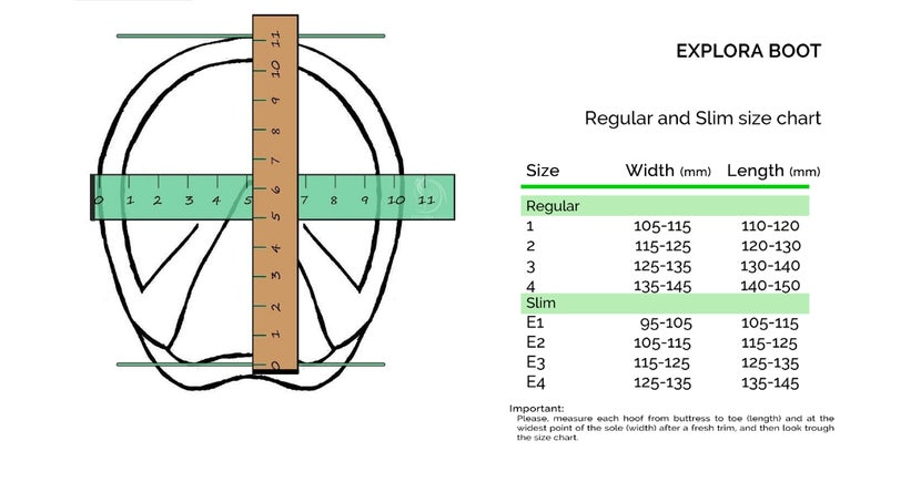 Explora Boot Size Chart 