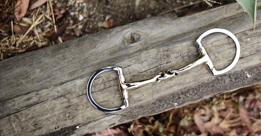 Herm Sprenger Bit made from Sensogan material that aids in chewing and acceptance of the bit.