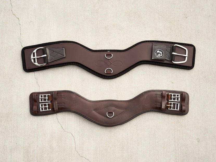 The difference between the over girth and the wrap strap girth – Chimacum  Tack