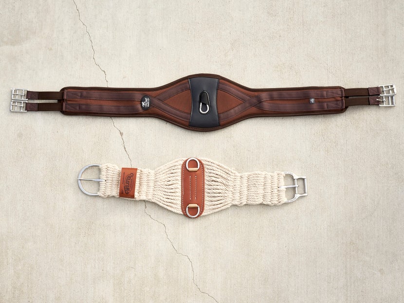 The difference between the over girth and the wrap strap girth – Chimacum  Tack