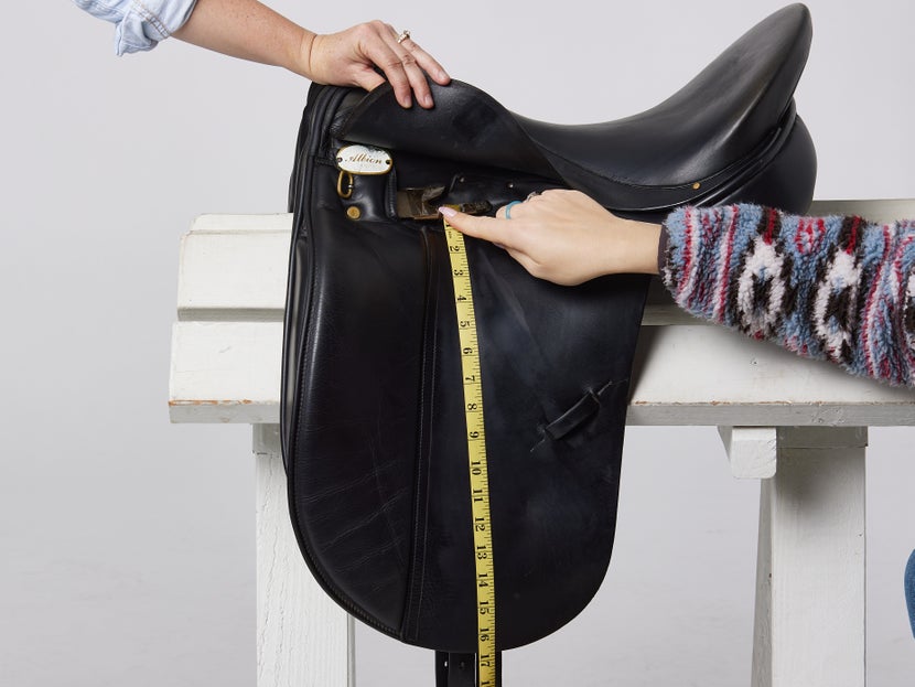 Measuring Dressage saddle flap length 