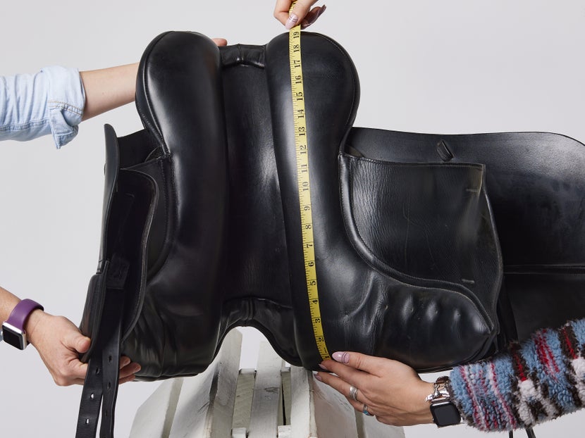 Measuring Dressage saddle panel length