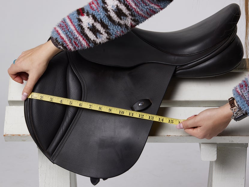 Measuring All Purpose saddle flap width