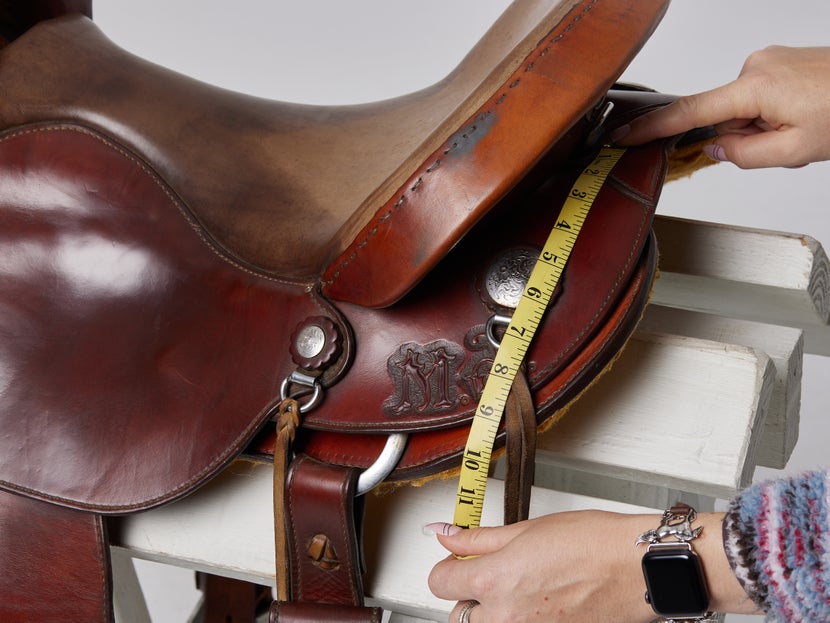 Measuring Western saddle skirt drop