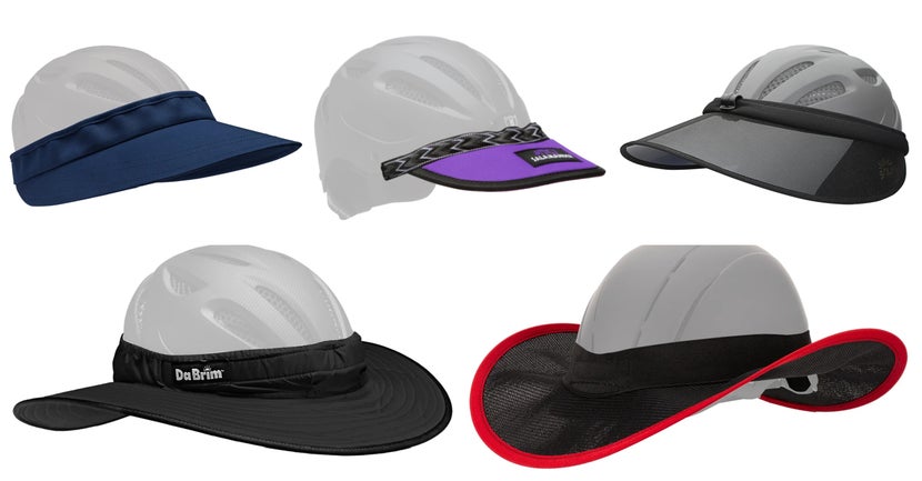 Riding helmet visors in a variety of styles and colors