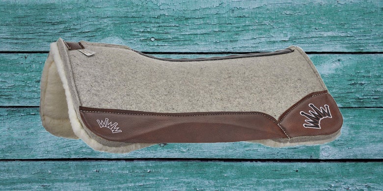 Best Ever Saddle Pads Western Pad Kush on a teal wood background