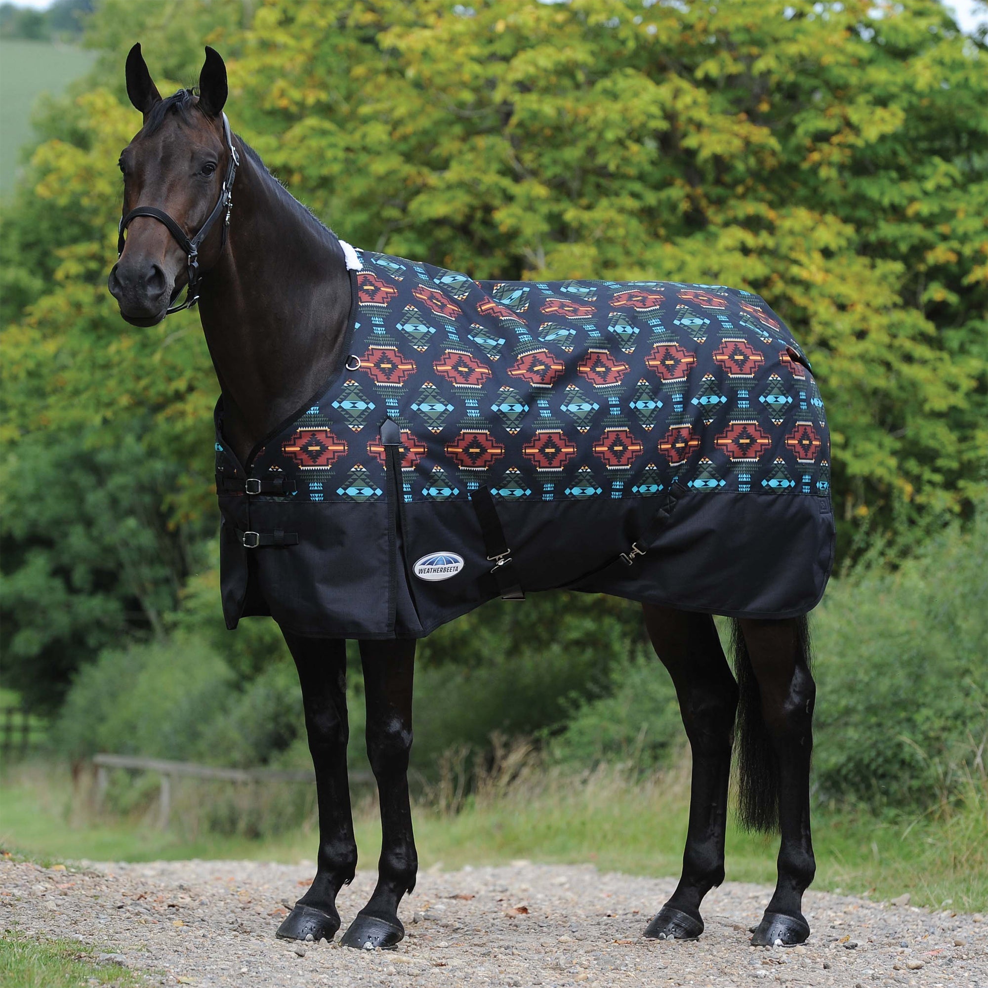 HKM Highneck Rain Blanket with Fleece Outdoor Blanket Winter Blanket Horse TurnoutNew 